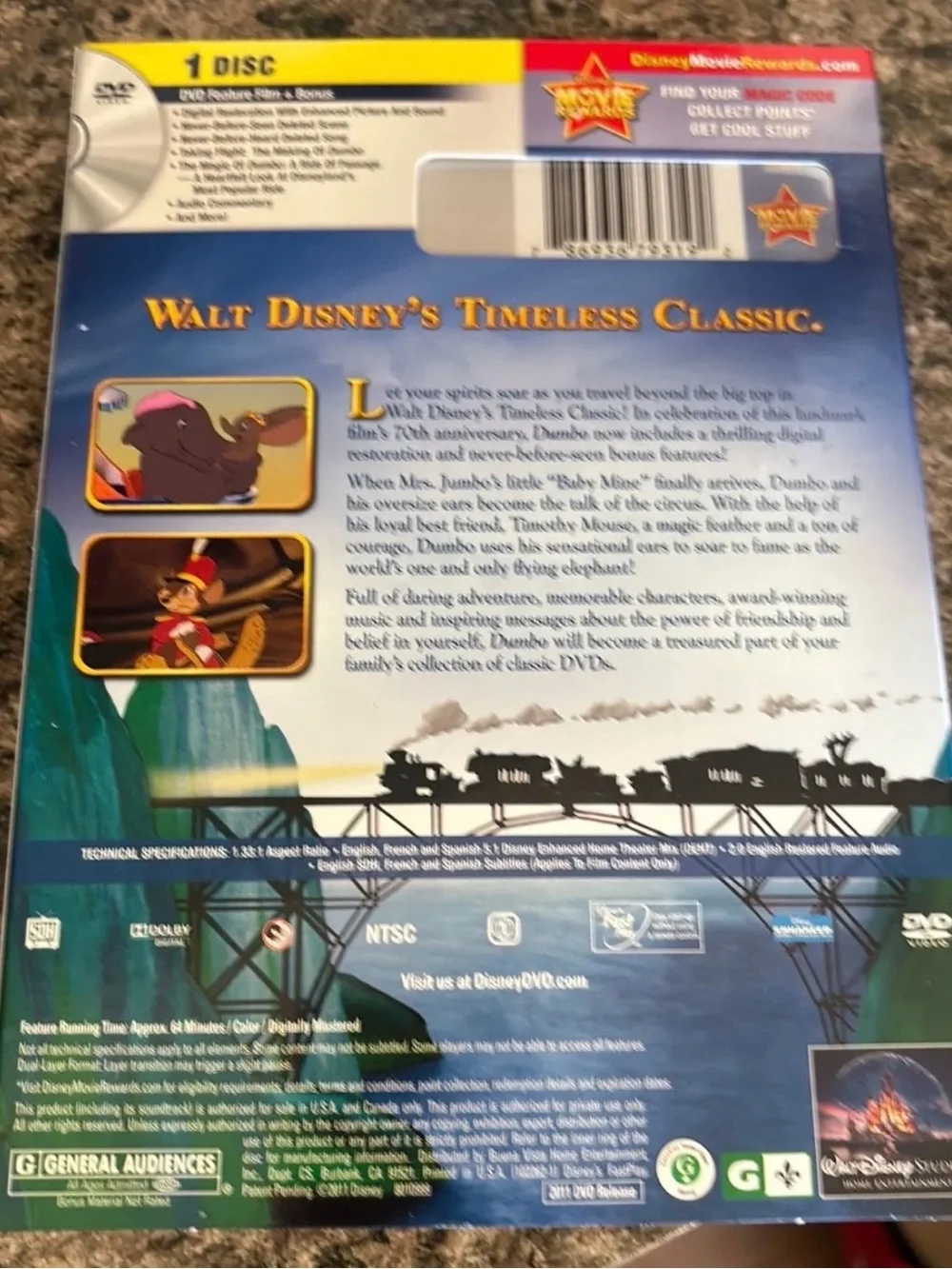 Disney Dumbo DVD